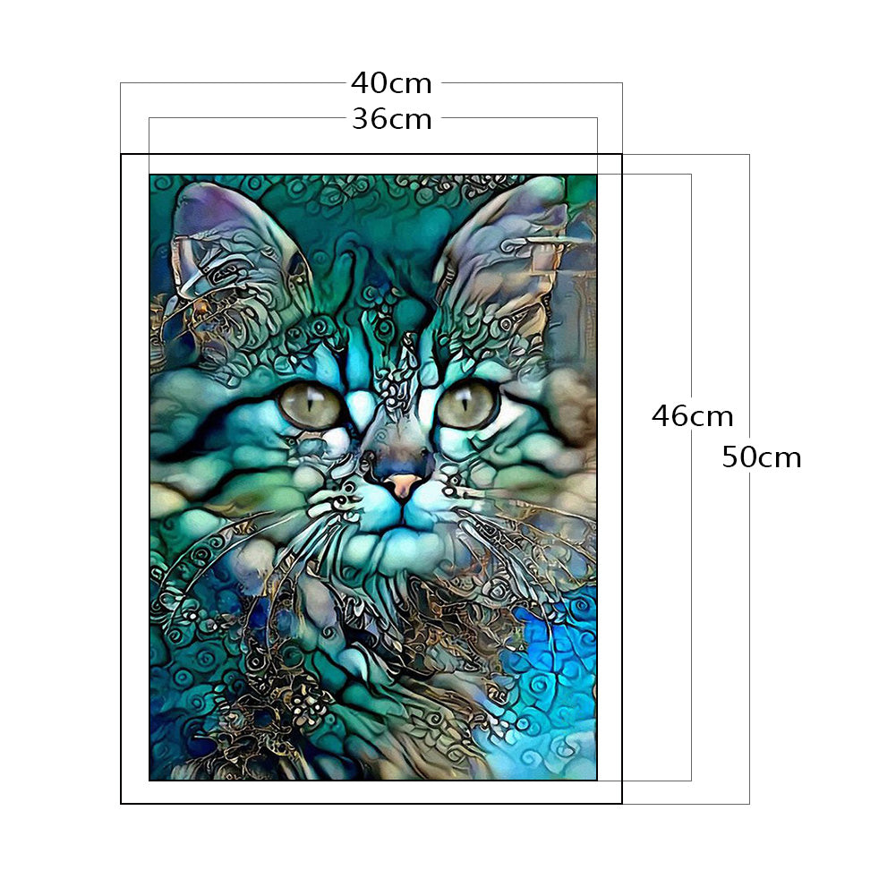 Cat - 11CT Counted Cross Stitch 40*50CM