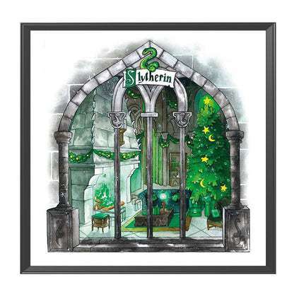 Harry Potter Christmas House - 11CT Counted Cross Stitch 50*50CM