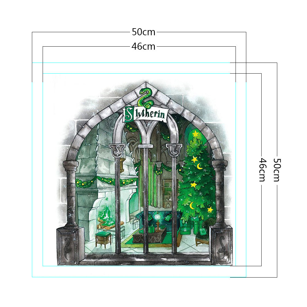 Harry Potter Christmas House - 11CT Counted Cross Stitch 50*50CM