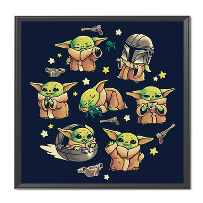 Star Wars - Yoda - 11CT Stamped Cross Stitch 50*50CM