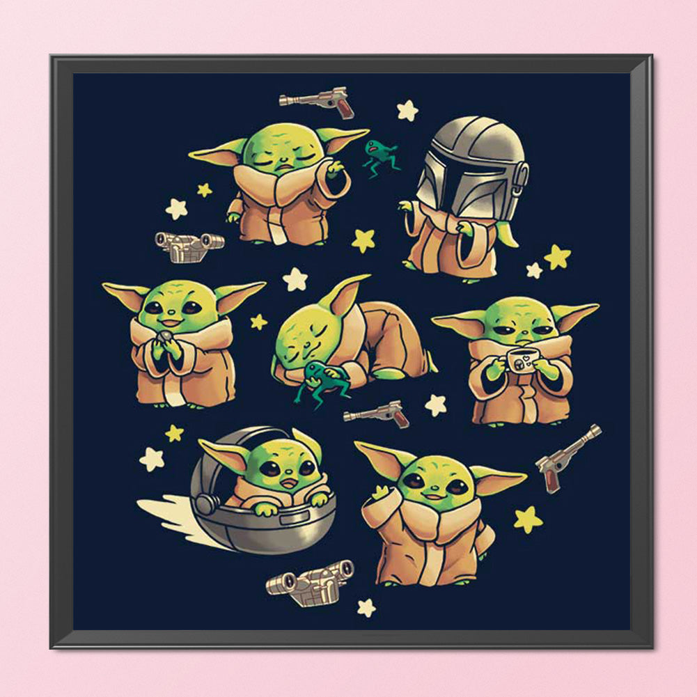 Star Wars - Yoda - 11CT Stamped Cross Stitch 50*50CM