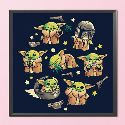 Star Wars - Yoda - 11CT Stamped Cross Stitch 50*50CM