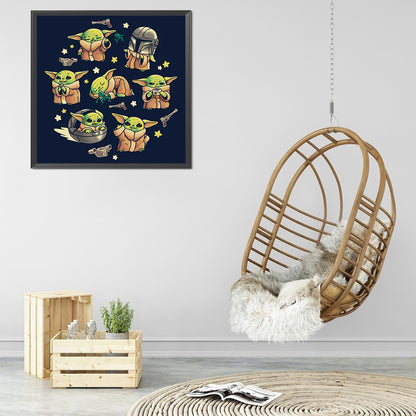 Star Wars - Yoda - 11CT Stamped Cross Stitch 50*50CM