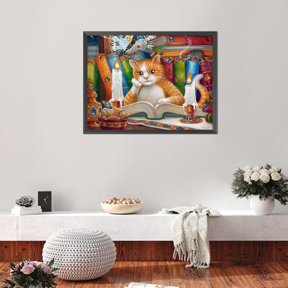 Cat - 11CT Stamped Cross Stitch 50*40CM