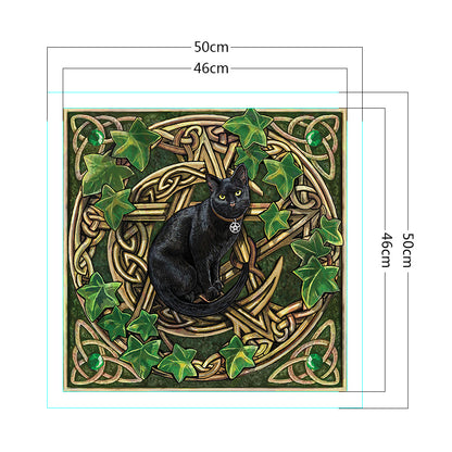 Cat - 11CT Stamped Cross Stitch 50*50CM