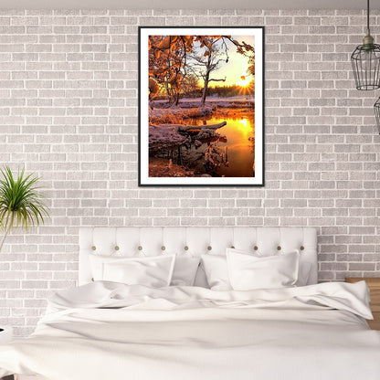 Sunset Snow - Full Square Drill Diamond Painting 40*50CM