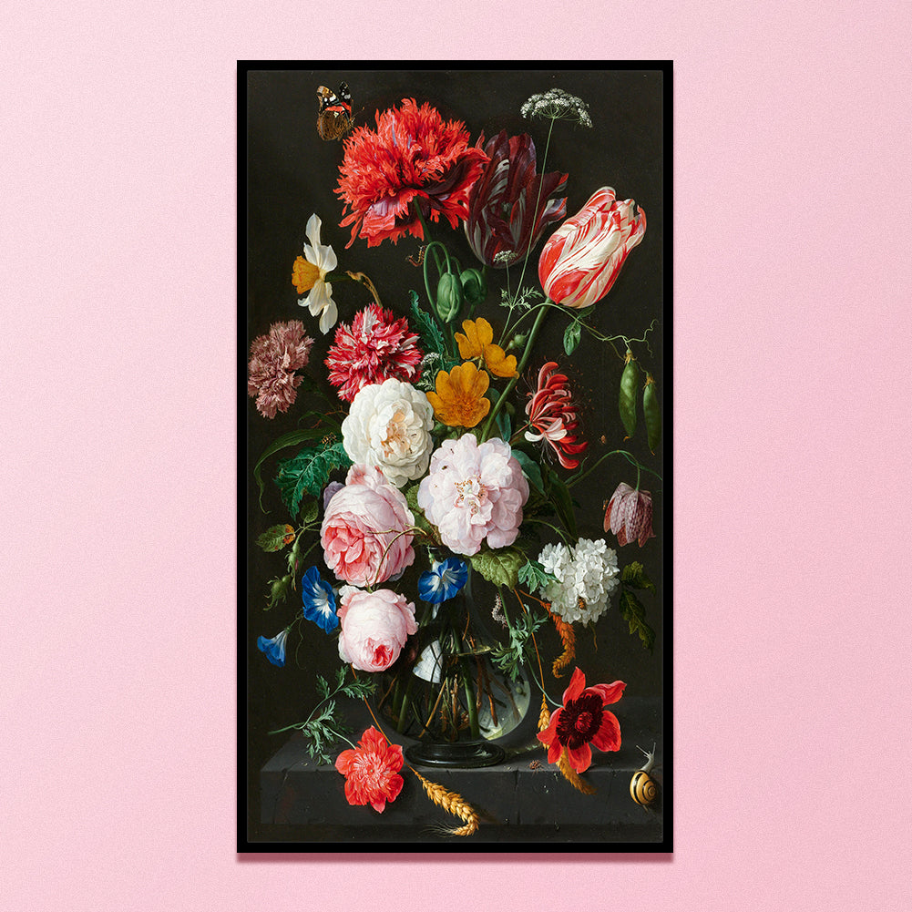 Various Flowers - 11CT Counted Cross Stitch 35*65CM