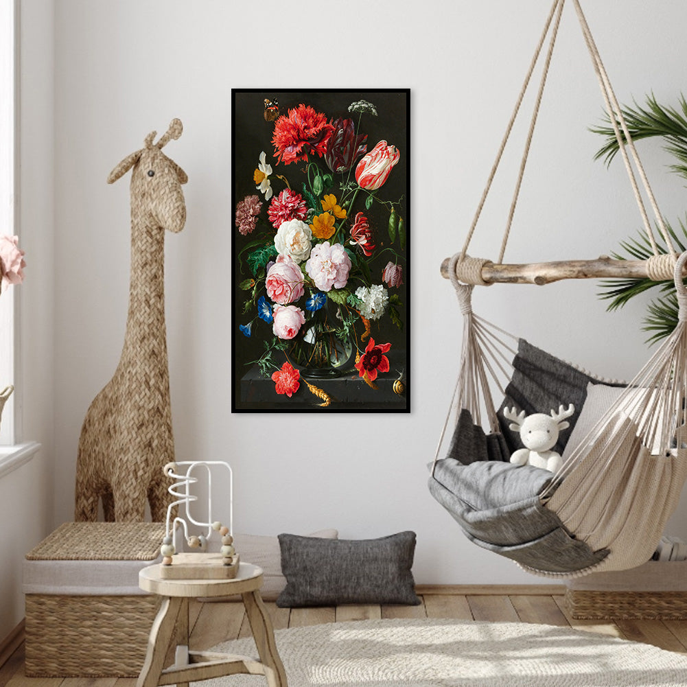 Various Flowers - 11CT Counted Cross Stitch 35*65CM