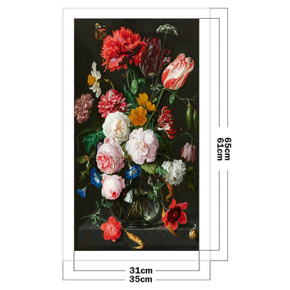 Various Flowers - 11CT Counted Cross Stitch 35*65CM