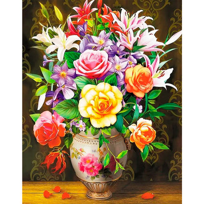 Various Flowers - 11CT Counted Cross Stitch 36*46CM