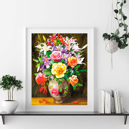 Various Flowers - 11CT Counted Cross Stitch 36*46CM