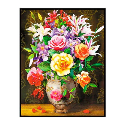 Various Flowers - 11CT Counted Cross Stitch 36*46CM