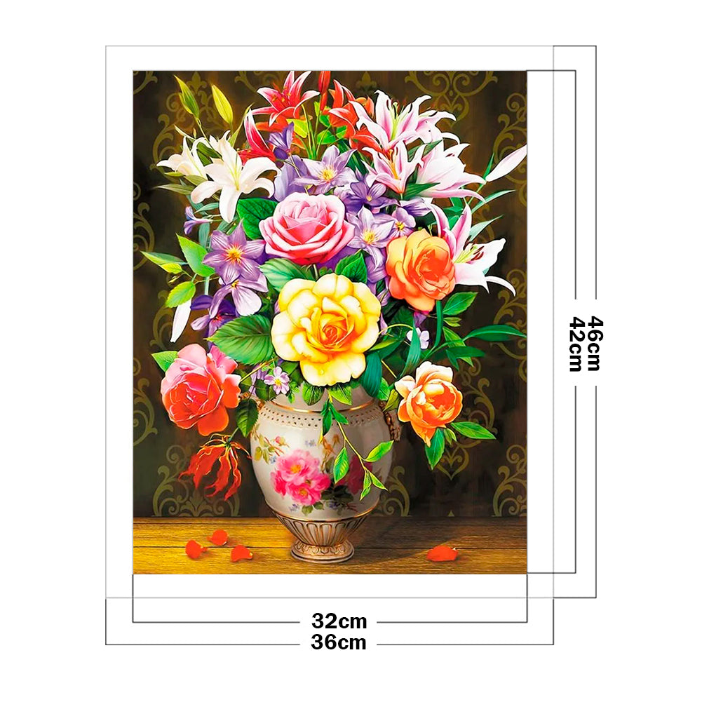 Various Flowers - 11CT Counted Cross Stitch 36*46CM