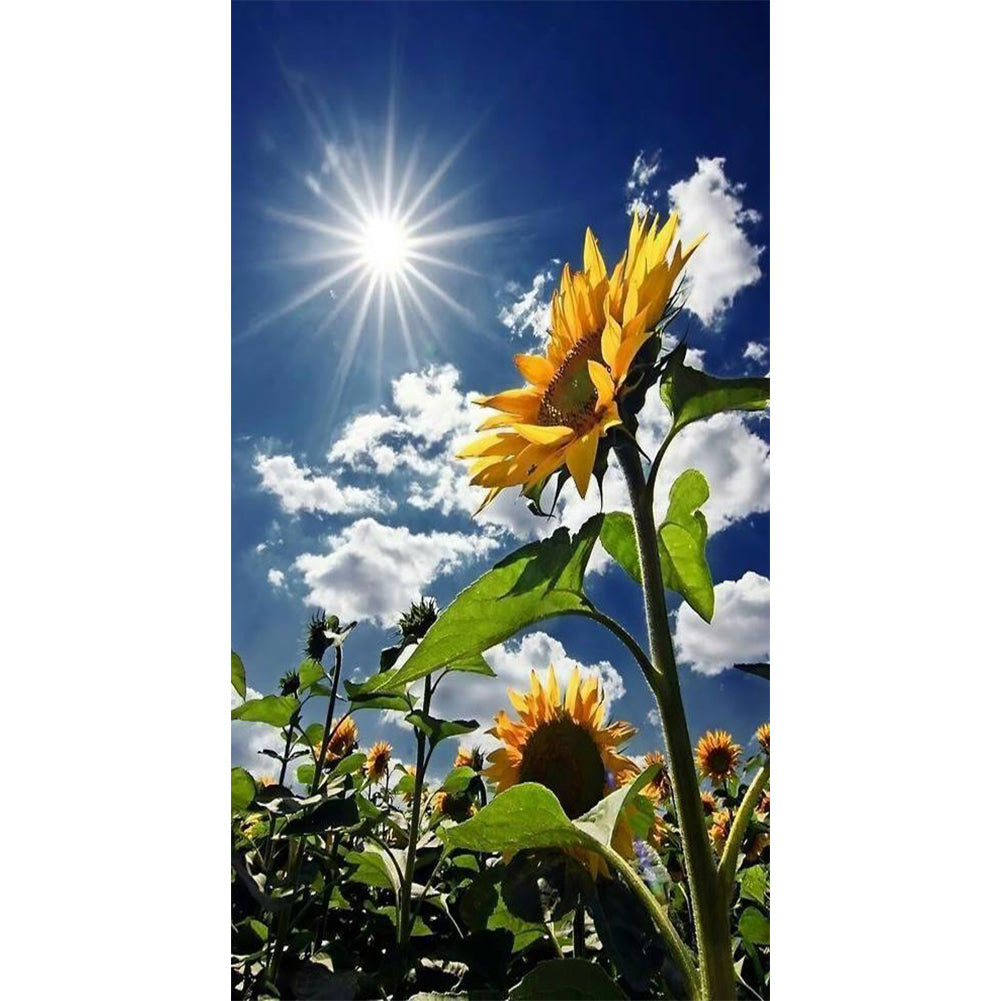 Sunflower - 11CT Counted Cross Stitch 35*65CM
