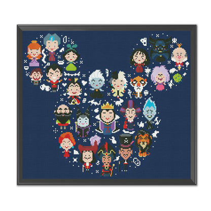 Cartoon Character - 11CT Stamped Cross Stitch 46*51CM