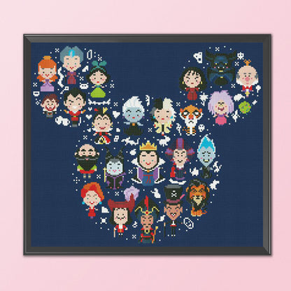 Cartoon Character - 11CT Stamped Cross Stitch 46*51CM