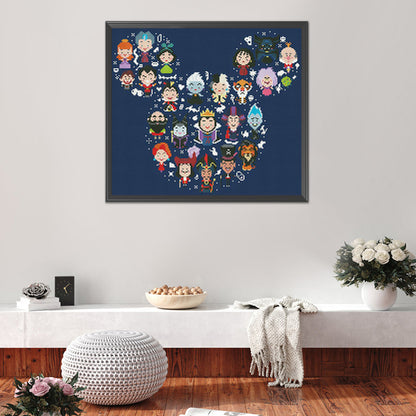 Cartoon Character - 11CT Stamped Cross Stitch 46*51CM