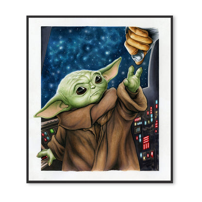 Yoda - 11CT Stamped Cross Stitch 40*45CM