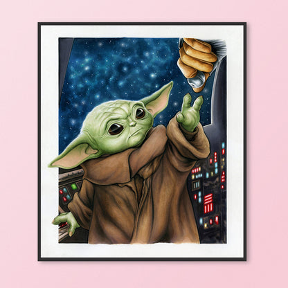 Yoda - 11CT Stamped Cross Stitch 40*45CM