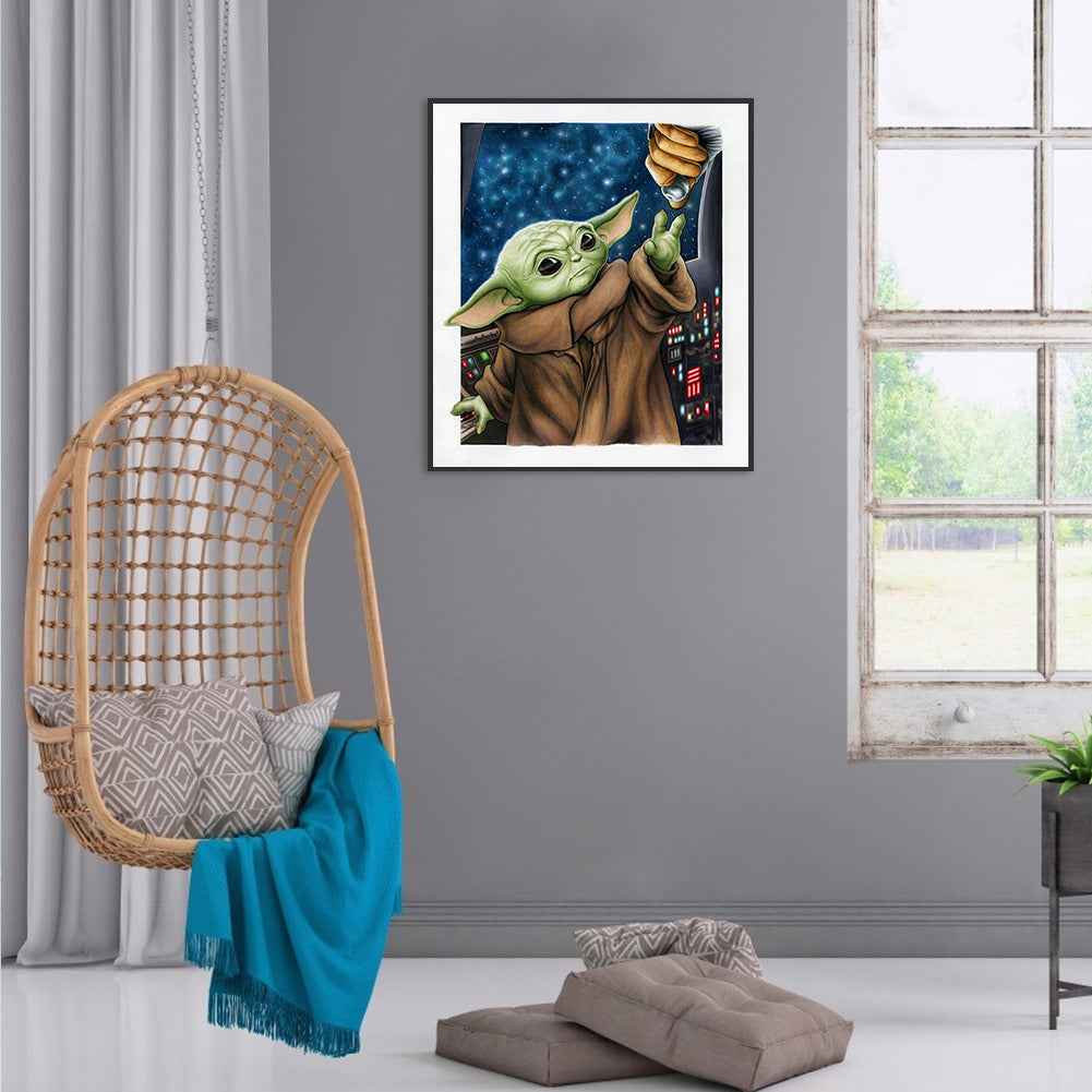 Yoda - 11CT Stamped Cross Stitch 40*45CM