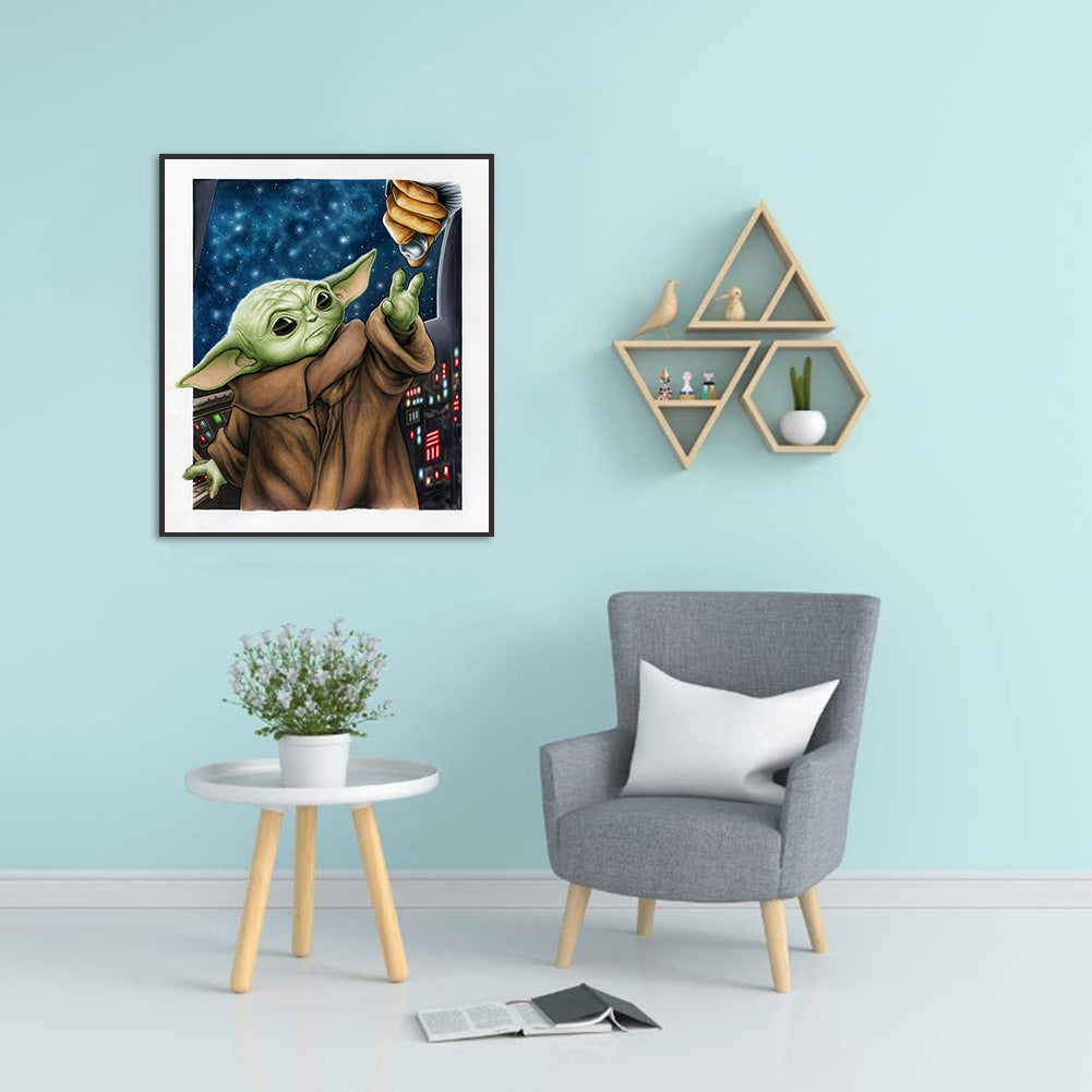 Yoda - 11CT Stamped Cross Stitch 40*45CM