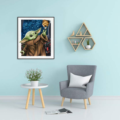 Yoda - 11CT Stamped Cross Stitch 40*45CM