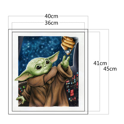 Yoda - 11CT Stamped Cross Stitch 40*45CM