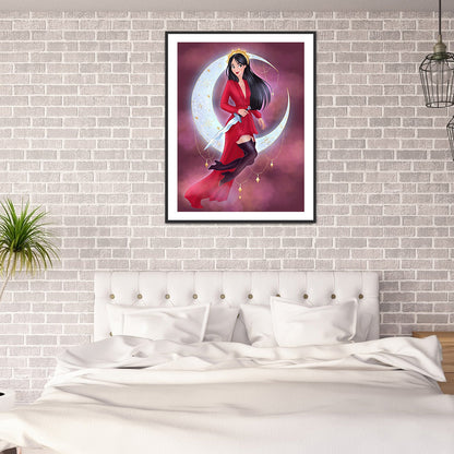 Moon Disney Princess - Full Square Drill Diamond Painting 30*40CM