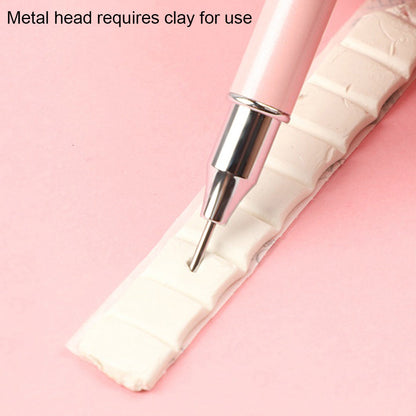 Dual Heads Rhinestone Picking Point Drill Pen Diamond Painting Wax Pencil