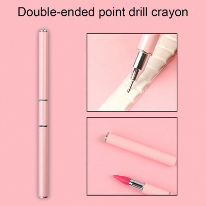 Dual Heads Rhinestone Picking Point Drill Pen Diamond Painting Wax Pencil