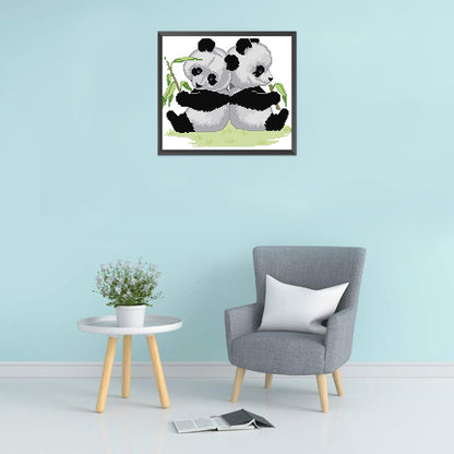 Gemini Panda - 14CT Counted Cross Stitch 30*27CM