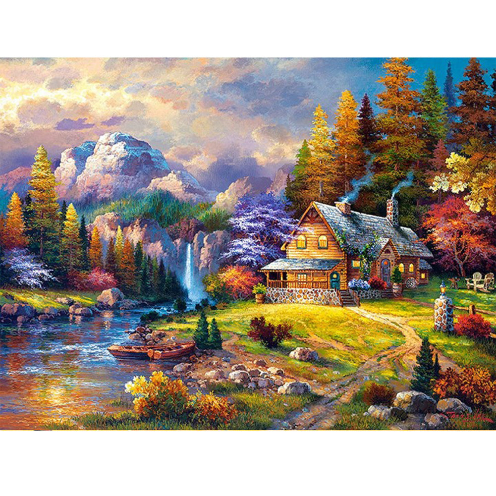 Garden Scenery - Full Round Drill Diamond Painting 50*40CM