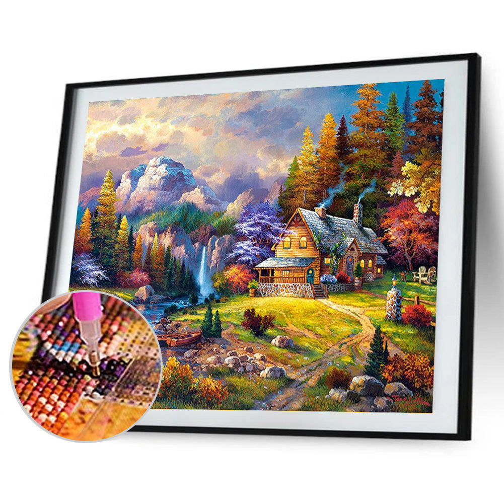 Garden Scenery - Full Round Drill Diamond Painting 50*40CM