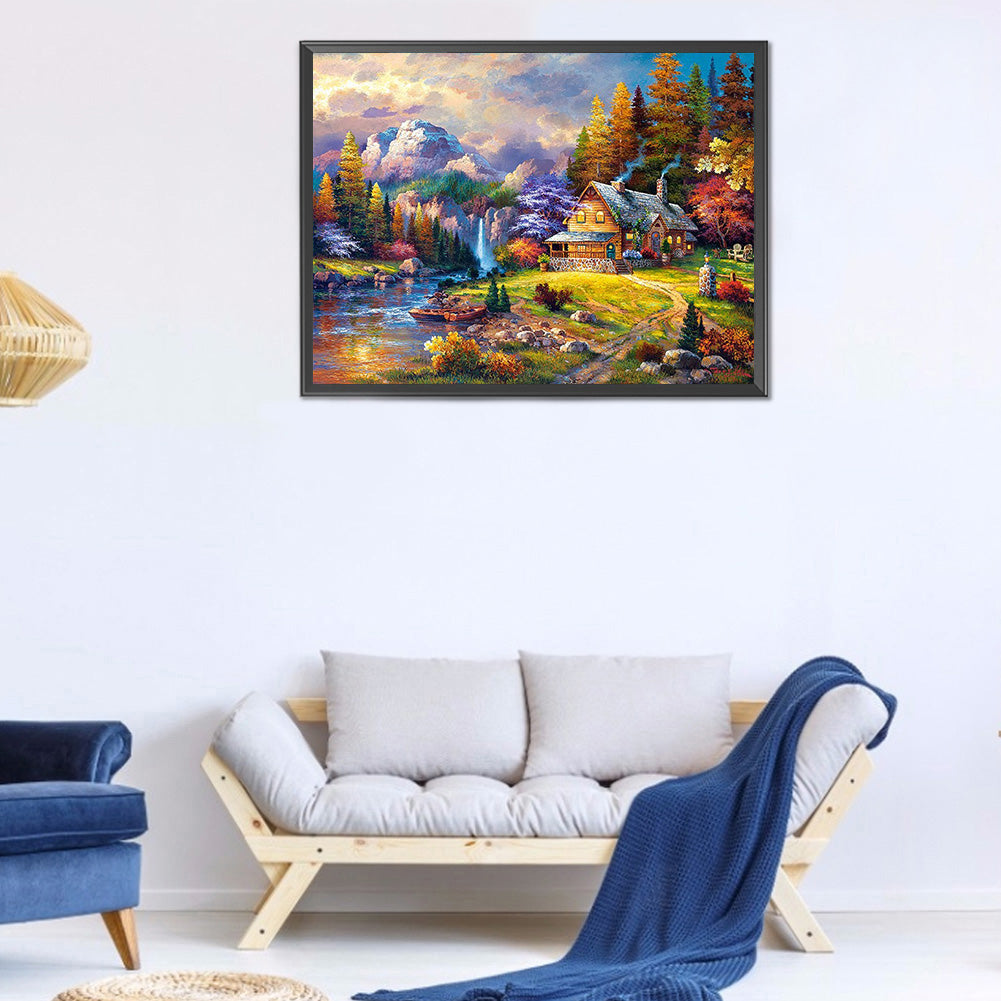 Garden Scenery - Full Round Drill Diamond Painting 50*40CM