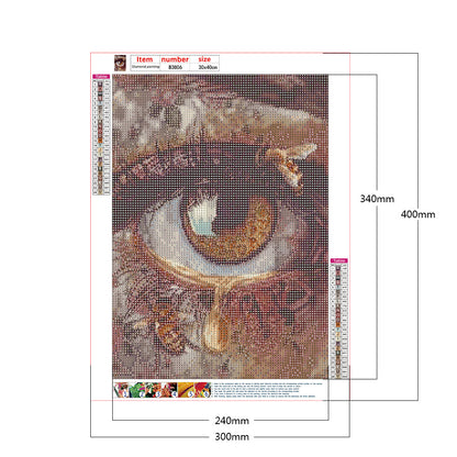 Eye - Full Round Drill Diamond Painting 30*40CM