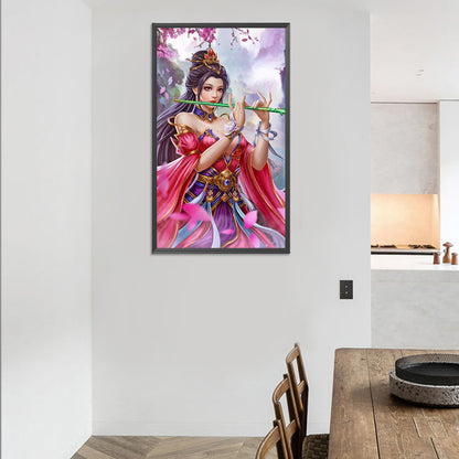 Game Character Female - Full Round Drill Diamond Painting 40*70CM