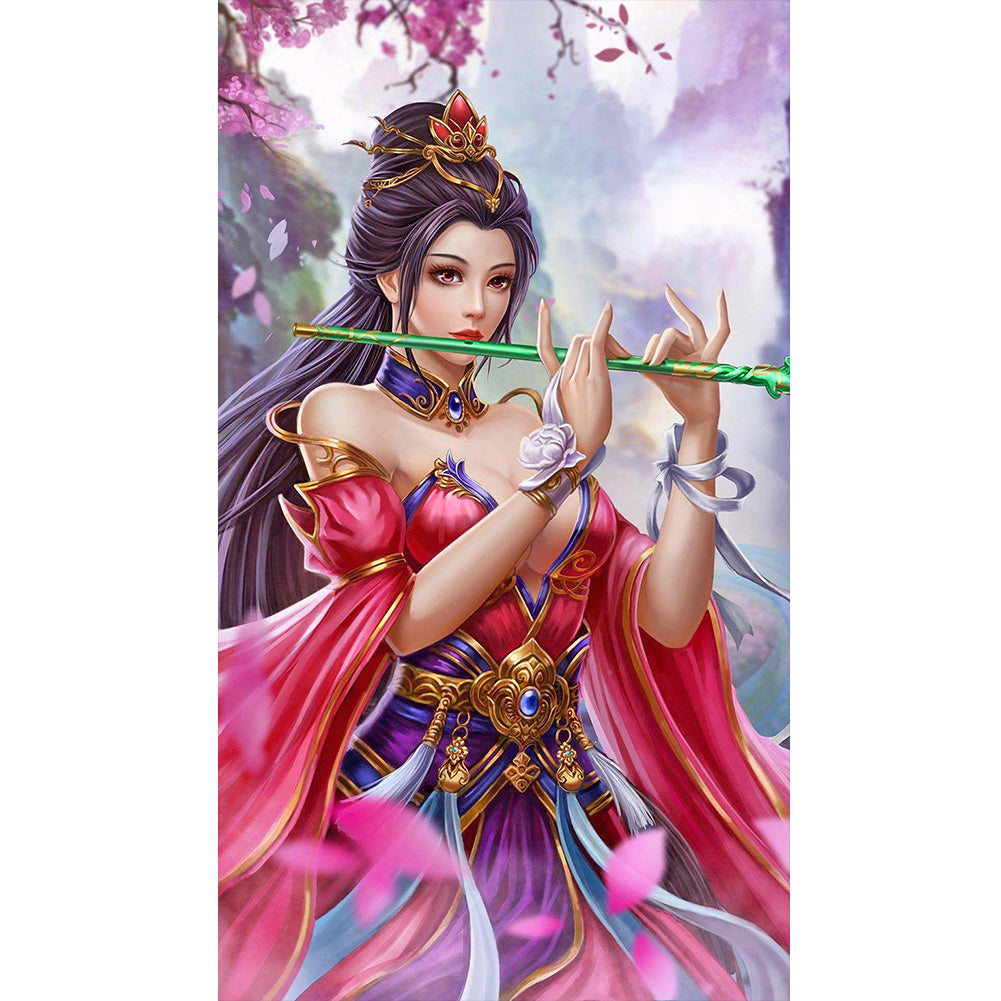 Game Character Female - Full Round Drill Diamond Painting 40*70CM