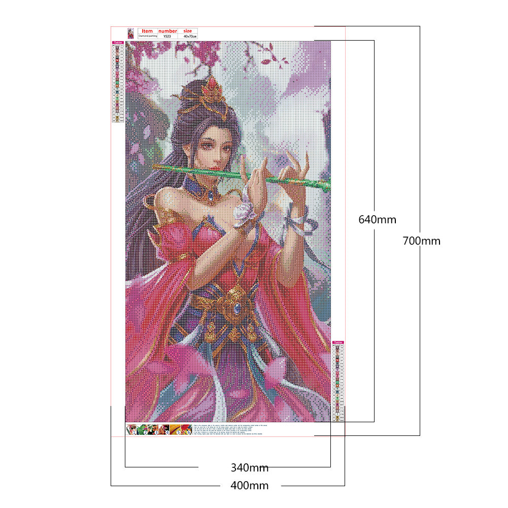 Game Character Female - Full Round Drill Diamond Painting 40*70CM