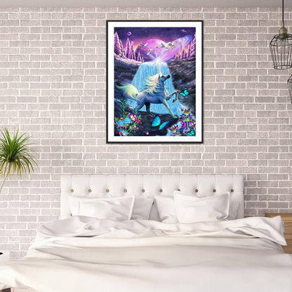 Unicorn - Full Round Drill Diamond Painting 30*40CM