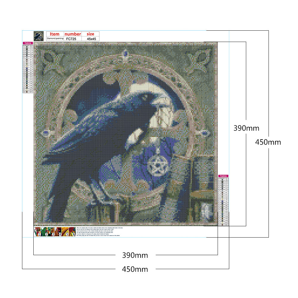 Black Hawk - Full Square Drill Diamond Painting 45*45CM