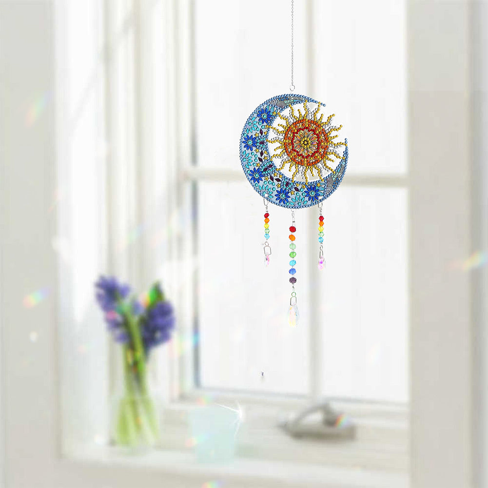 Animal DIY Diamond Painting Light Catcher Prism Hanging Crystal Wind Chime