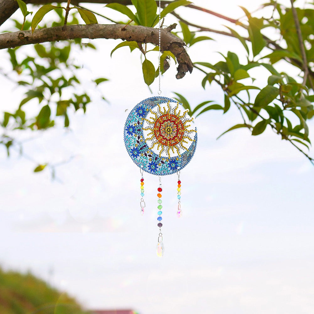 Animal DIY Diamond Painting Light Catcher Prism Hanging Crystal Wind Chime