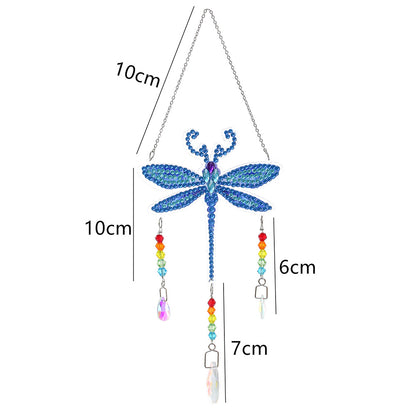 Animal DIY Diamond Painting Light Catcher Prism Hanging Crystal Wind Chime