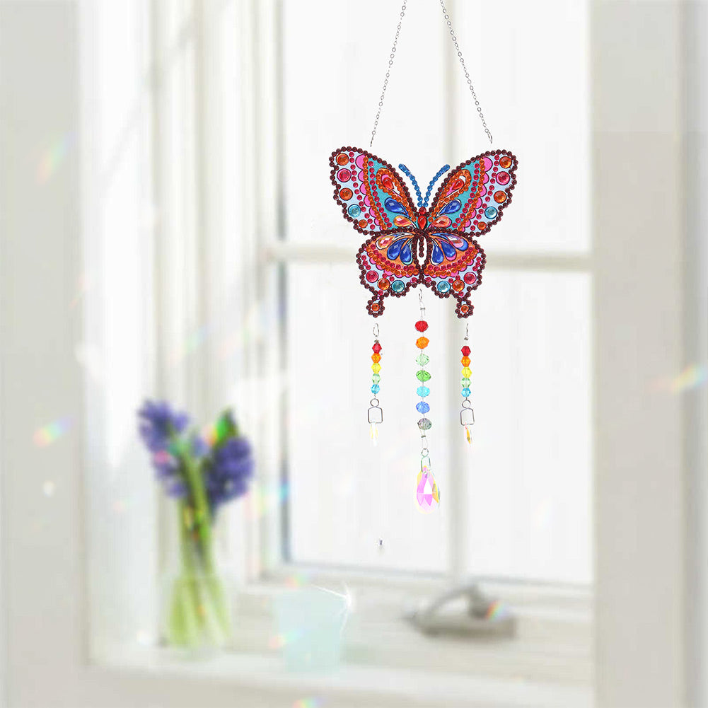 Animal DIY Diamond Painting Light Catcher Prism Hanging Crystal Wind Chime