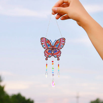 Animal DIY Diamond Painting Light Catcher Prism Hanging Crystal Wind Chime