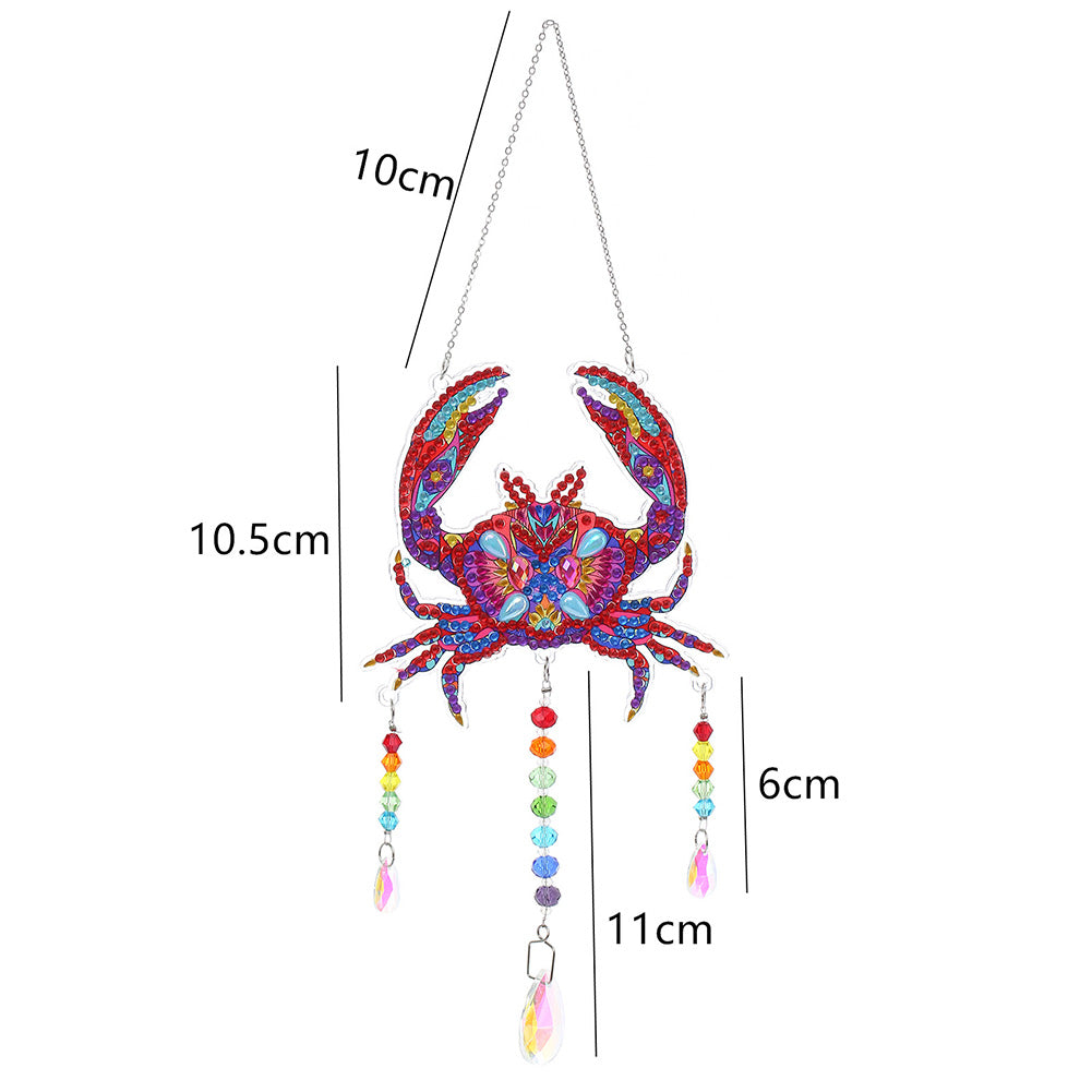 Animal DIY Diamond Painting Light Catcher Prism Hanging Crystal Wind Chime