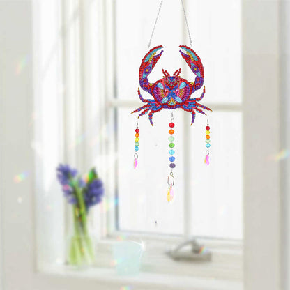 Animal DIY Diamond Painting Light Catcher Prism Hanging Crystal Wind Chime