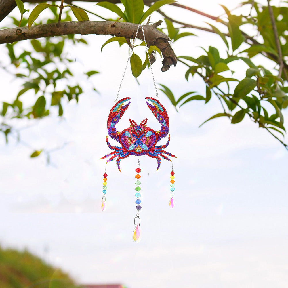 Animal DIY Diamond Painting Light Catcher Prism Hanging Crystal Wind Chime