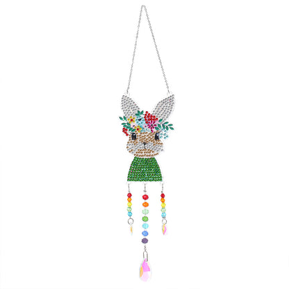 Animal DIY Diamond Painting Light Catcher Prism Hanging Crystal Wind Chime