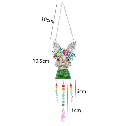 Animal DIY Diamond Painting Light Catcher Prism Hanging Crystal Wind Chime